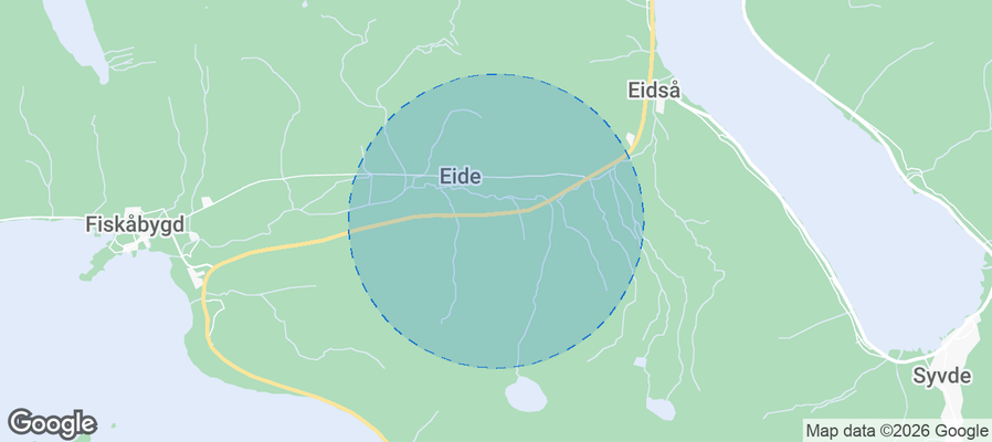 Vanylven Airbnb map